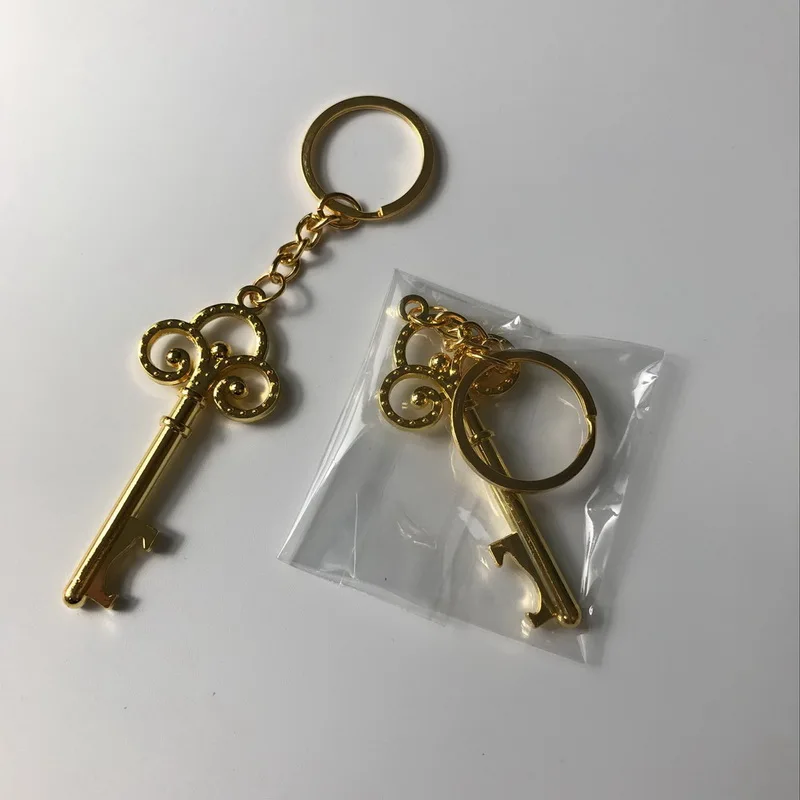(50 шт./лот) Бесплатная доставка + золотистый брелок для ключей портативный кольцо