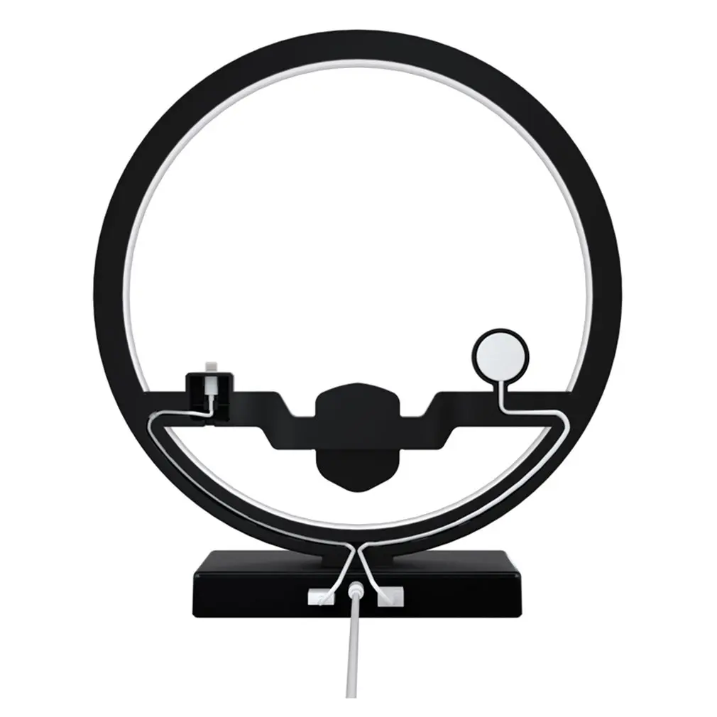 Настольная лампа 3 в 1 светодиодная док-станция для быстрой беспроводной зарядки