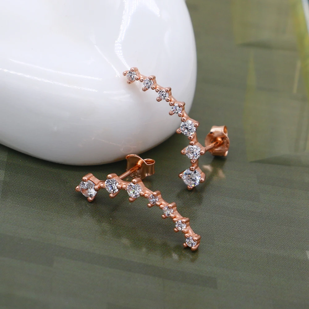 Женские длинные серьги-гвоздики из серебра 100% пробы | Украшения и аксессуары