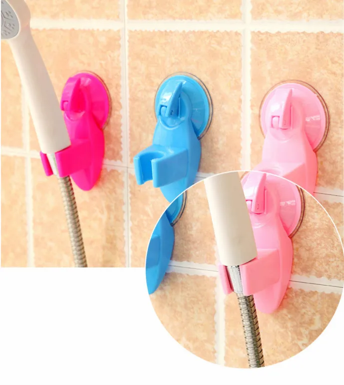 Держатель для душа фиксированное положение сильная присоска пряжка 5 цветов