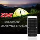 Солнечная панель, 20 Вт, 5 В, USB-разъем