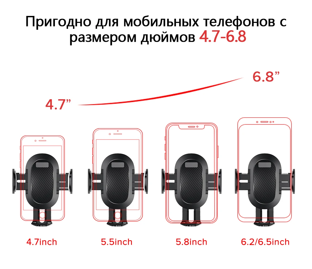 Автомобильный держатель для телефона INIU на присоске, крепление 360, автомобильная подставка, без магнитной поддержки, мобильный сотовый телефон, смартфон для iPhone X Max, Xiaomi