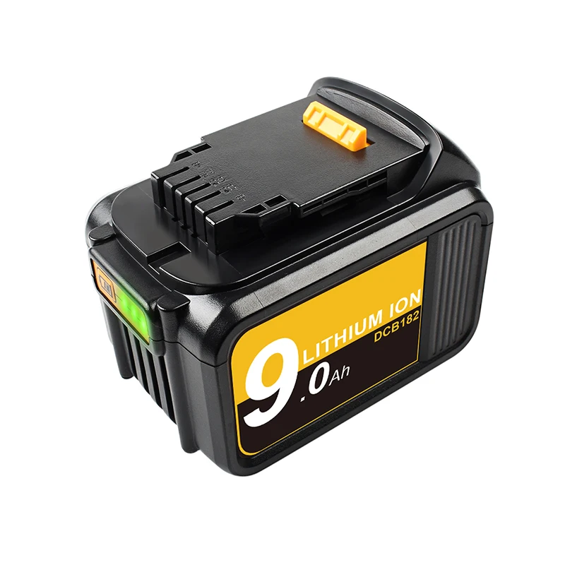 

Bonacell 18V 9.0Ah MAX XR Battery power tool Replacement for DeWalt DCB184 DCB181 DCB182 DCB200 20V 5A 18Volt 18 v Battery