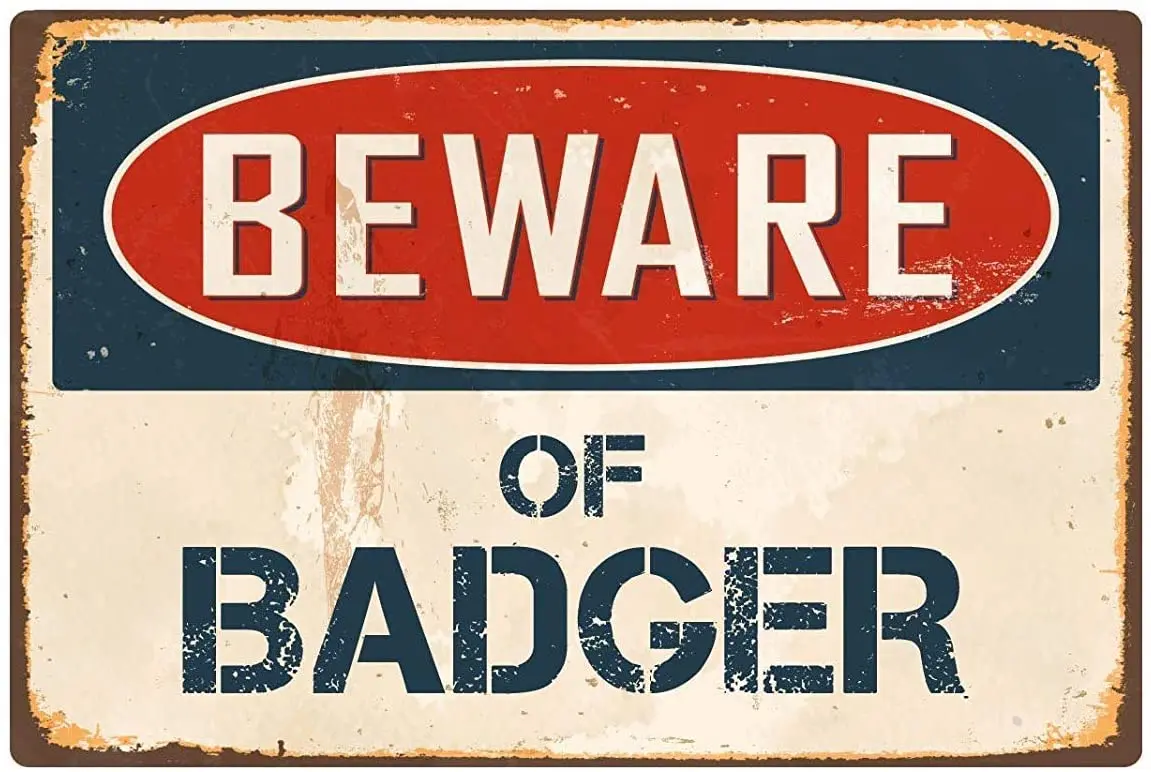 

Badger Signs Retro Metal Tin Sign Plaque Poster Wall Decor Art Shabby Chic Gift
