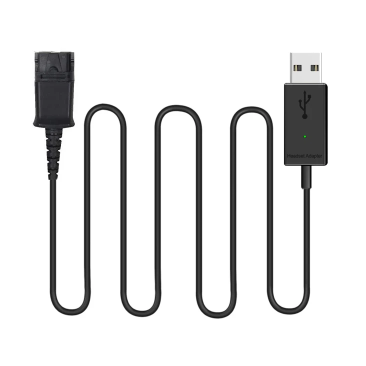 Гарнитура для колл центра быстрое отключение QD Кабель к USB разъему адаптер