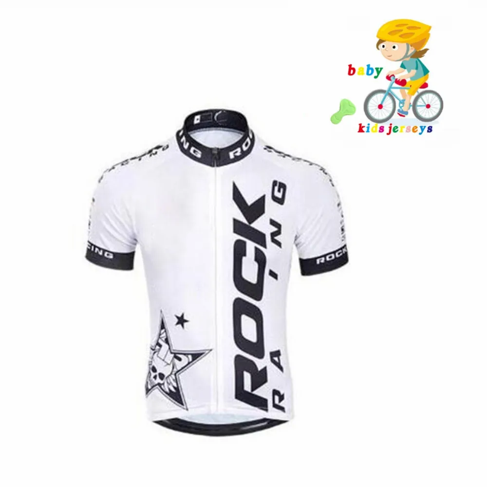 

Children's Bicycle Cycling Suit Suit Women Short Sleeve Bike Shirt Boy Bike Clothes Clothing Sportswear ROCK