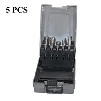 carbide burrs set 5pcs 14shank double cutting edge tungsten carbide rotary files bits for die grinder metal wood