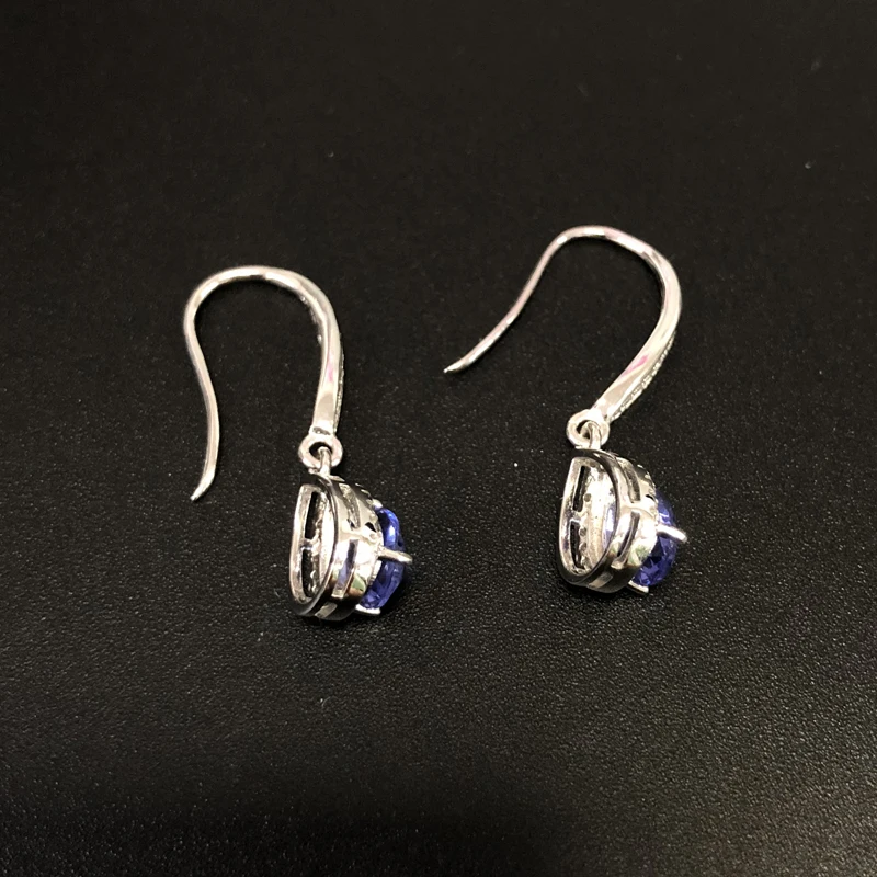Bolaijewelry искусственные драгоценные камни в форме капли воды|Серьги-подвески| |