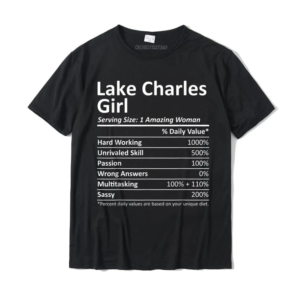 

LAKE CHARLES GIRL LA LOUISIANA Funny City Home Roots Gift T-Shirt Gift T Shirts Tees For Men Family Cotton Casual Tshirts
