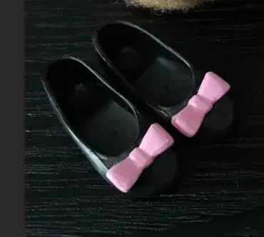 1 пара, 2,3 см, обувь для куклы, милая обувь на плоской подошве с бантом для Blyth, Azone, Momoko, Barbies, кукла 1/6, аксессуары