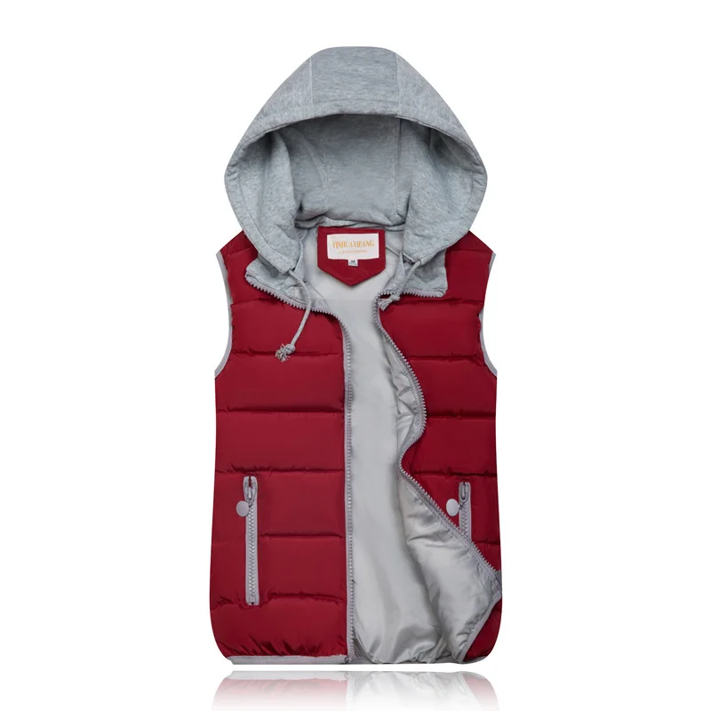 

2021 winter solid vest women jacket hooded outwear 10 colors slim thick coat femme zipper cotton padded casual ladies parkas