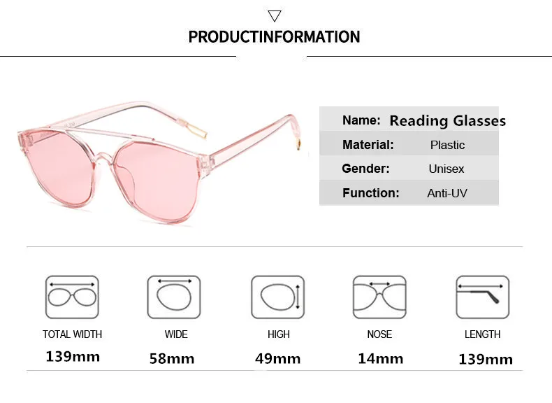 Винтажные женские солнцезащитные очки Higodoy кошачий глаз прозрачная оправа