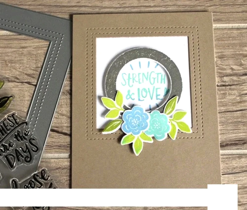 Металлические Вырубные штампы с окошком для сделай сам скрапбукинг фотоальбом