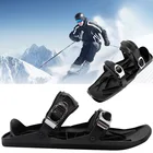 Новинка, мини-коньки для катания на лыжах, взрослые короткие скейтборды, уличные дорожные сноуборды, регулируемые лыжные ботинки из нержавеющей стали