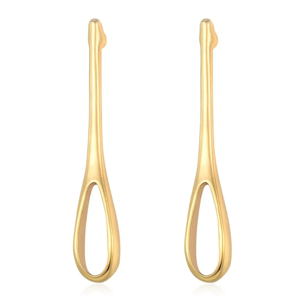 Простые Модные украшения висячие серьги из сплава с геометрическим рисунком