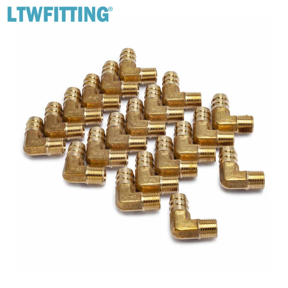 LTWFITTING латунный штуцер с Колено 90 градусов для шланга 5/8 дюйма x 3/8 стандартный топливный катер|brass barb fitting|hose