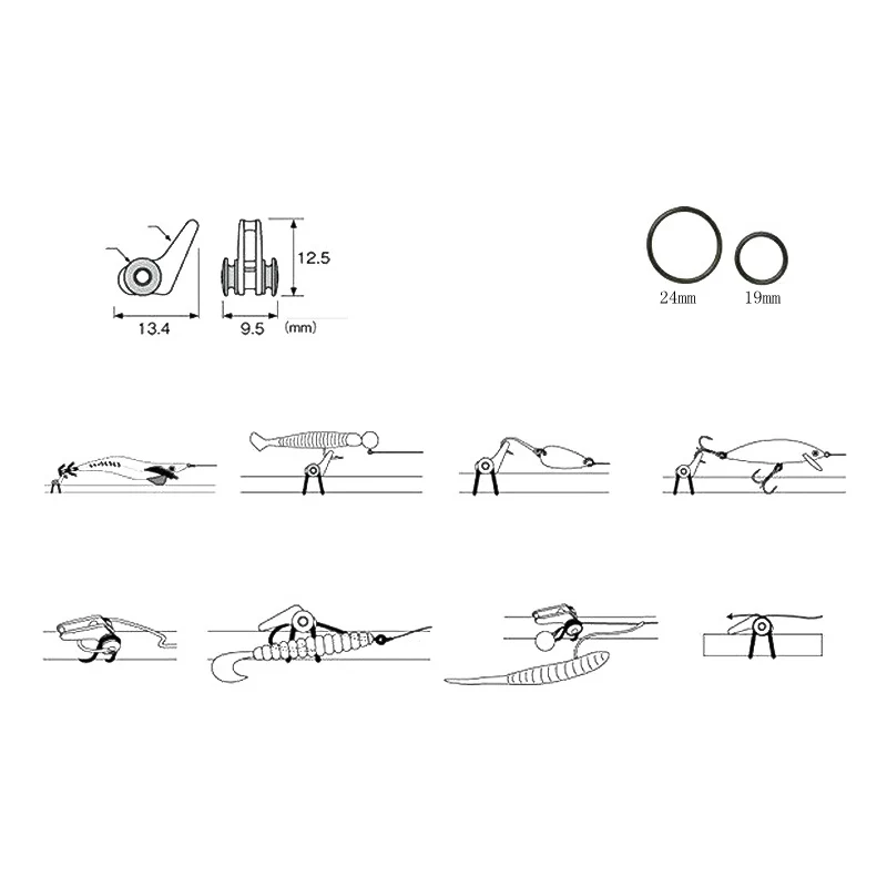 Удочка для приманки предназначенная подвесных крючков портативная рыболовная