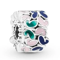 genuine 925 sterling silver charm pretty butterfly arrangement clip beads fit pan women bracelet necklace diy jewelry