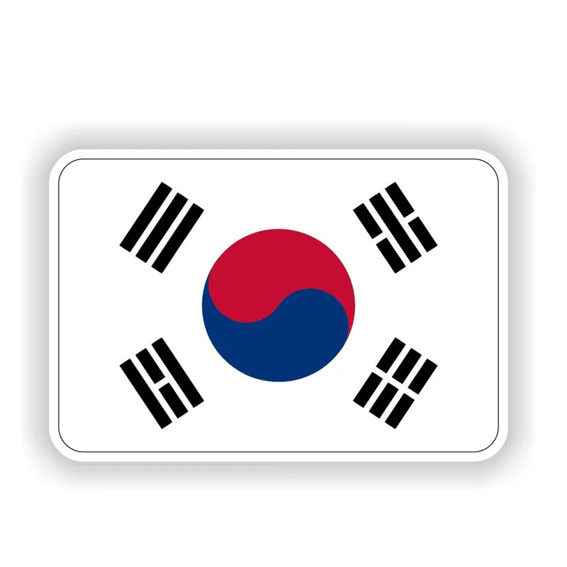 

Car Sticker South Korea Flag Car Window Rear End Window Car-styling Body Bodywork Windshield Suv Decoration Auto KK 12*8cm