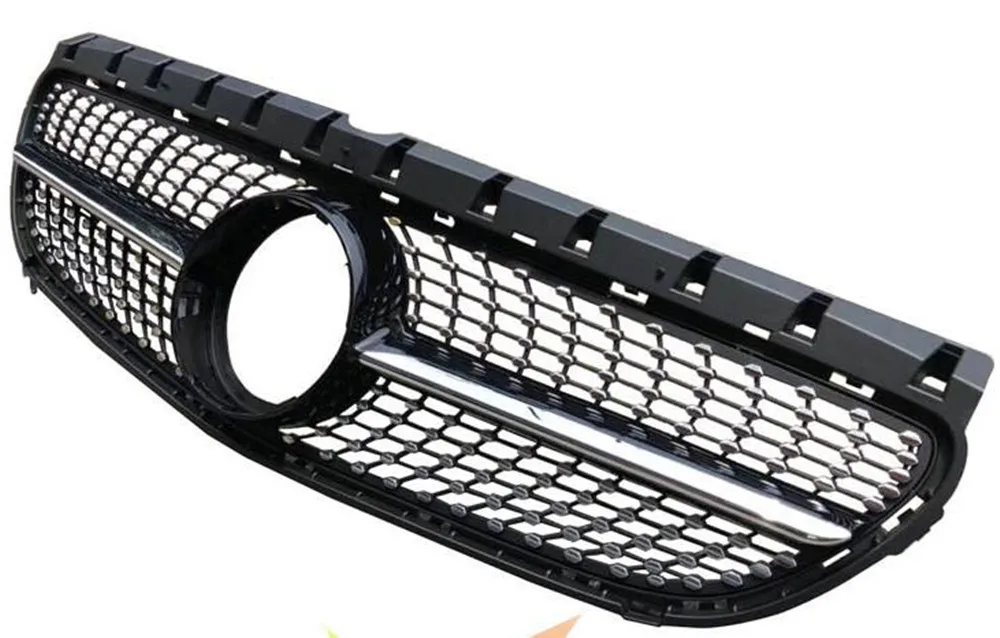 

Car Grill Front Grille For Mercedes Benz W246 B200 B-Class 2015-2017 Upper Bumper Hood Mesh Grid Diamond Style