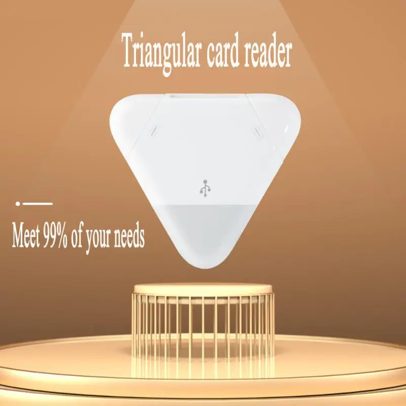 

Triangle SD TF Five-in-one Card Reader High-speed Transmitted In Both Direction For iOS Devices SD/SDHC/MicroSD Card Transmitted