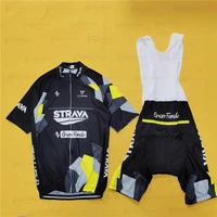 strava team cycling jersey set bike clothes premium mtb ropa ciclismo bib shorts quick dry bicycle maillot pants suit 2021