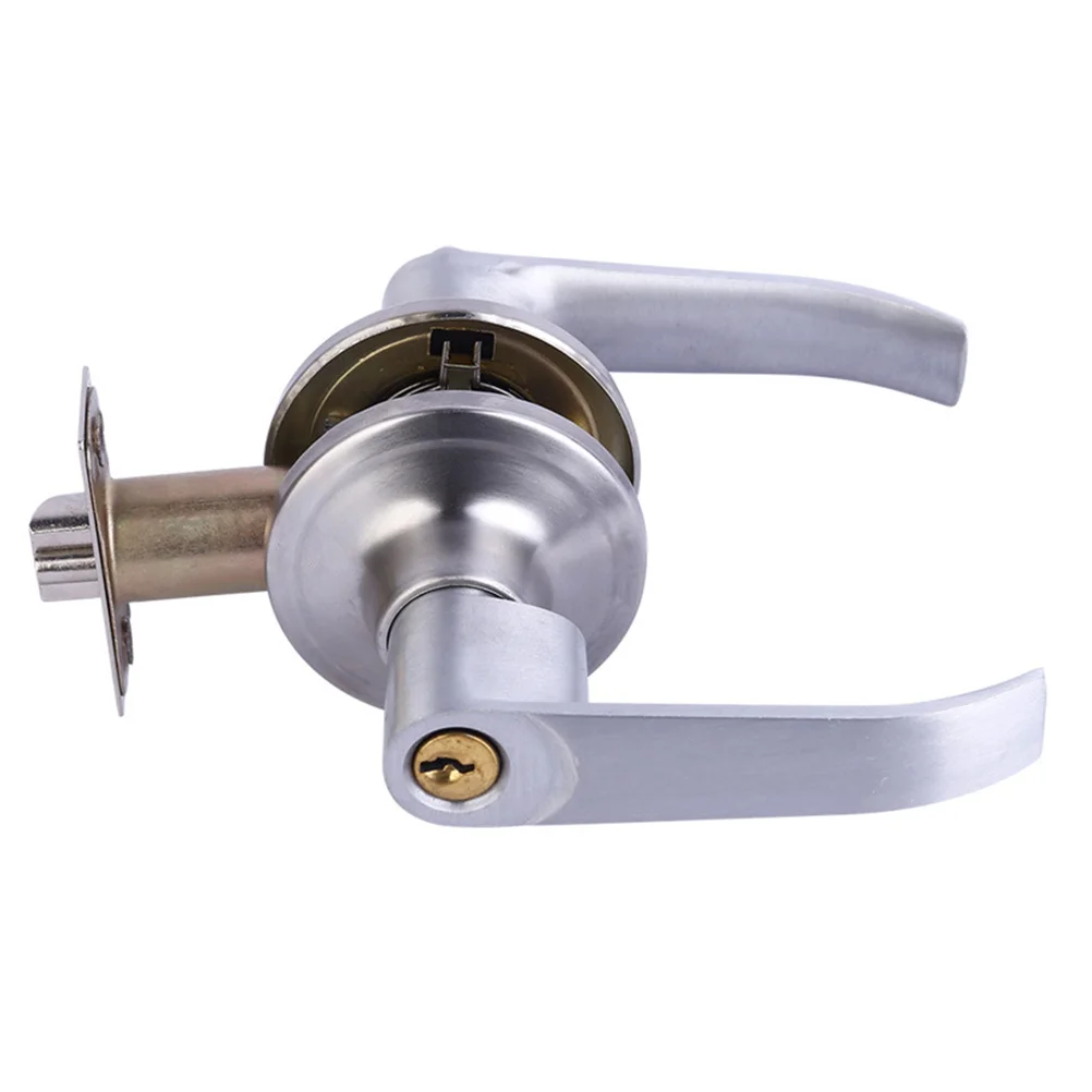 

1 комплект замков на дверную ручку для интерьера ванной комнаты, трехстержневой Сферический замок с 3 клавишами