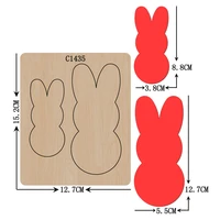 new rabbit wooden die scrapbooking c 1435 cutting dies multiple sizes