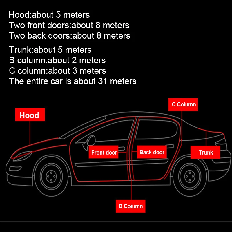 Наклейки на края багажника автомобильной двери для Mitsubishi motors asx lancer 10 9 x outlander xl