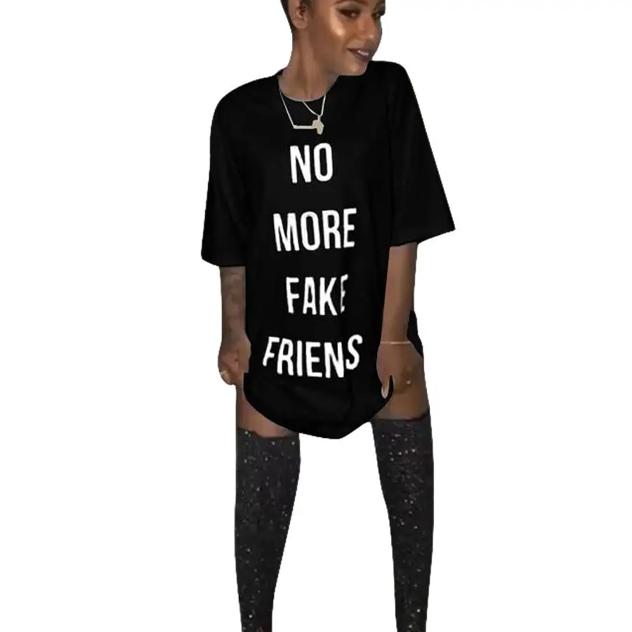 

2021 New Women's Funny Letter Short Sleeve T Shirts Top Tees Summer