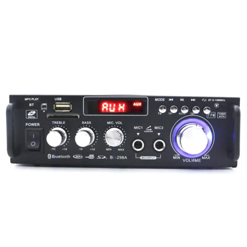 600 Вт 2 канальный Bluetooth Hi Fi стерео усилитель штепсельная вилка американского