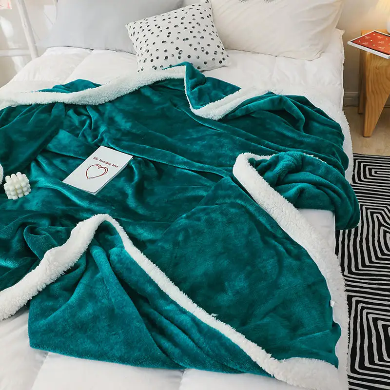 Мягкое одеяло для кровати Коралловая флисовая тёплая простыня покрывало