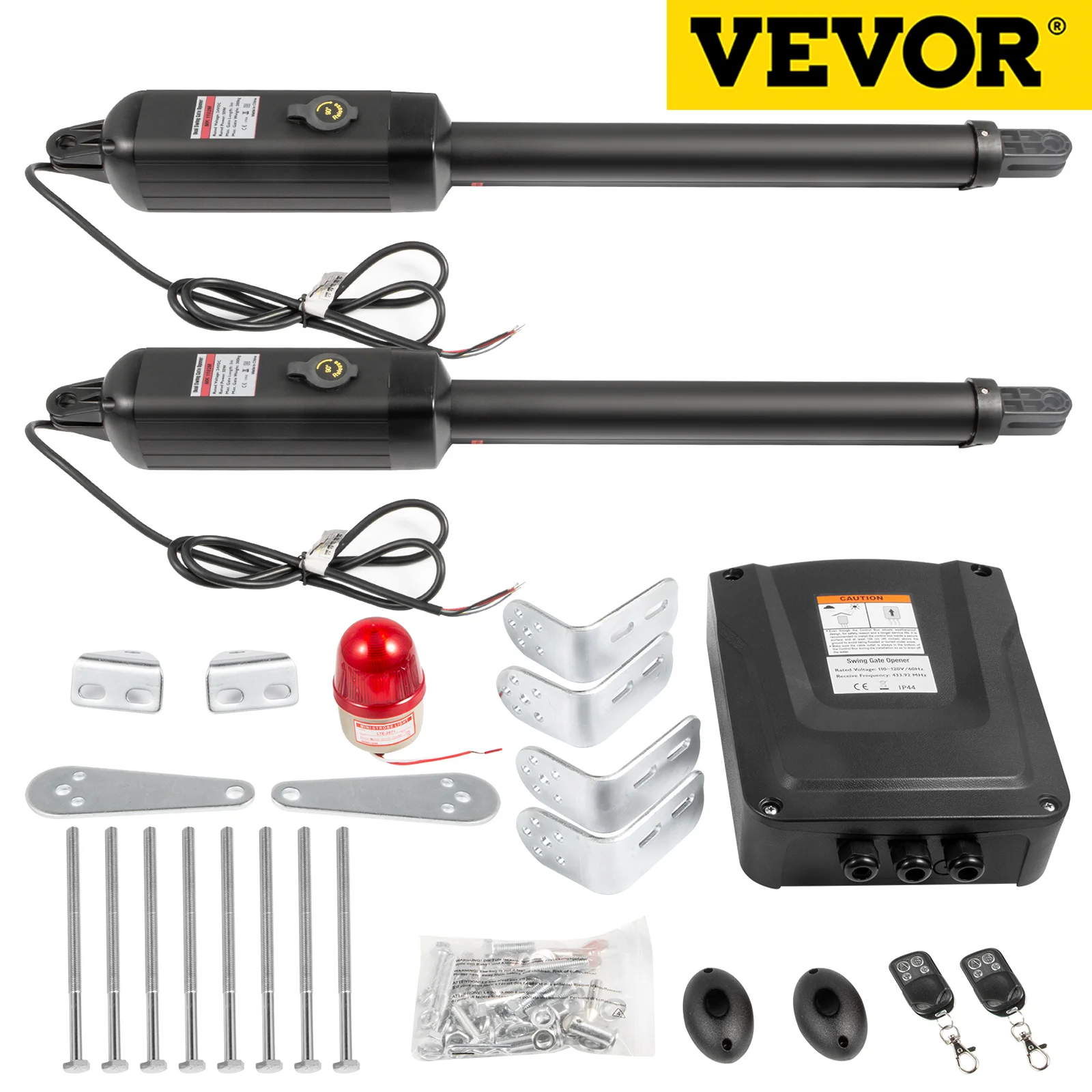 

VEVOR 2 шт. двойной распашной Открыватель ворот сверхмощный Автоматический Открыватель ворот до фунтов 18 футов Длинные ворота 80 Вт автоматиче...