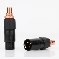 hi end neutrik xlr to rca female socket adapter plated red rca plug for hifi audio connector