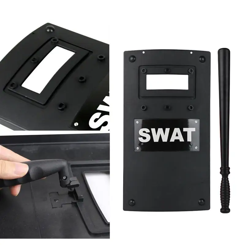 2 шт. моделирование swat щит Пластик модель мини для сабвуферный динамик SWAT фигурка