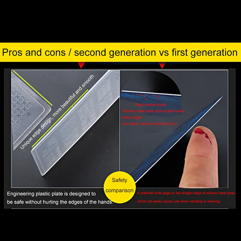 Пластины для штамповки ногтей геомерные Цветочные шаблоны самостоятельной