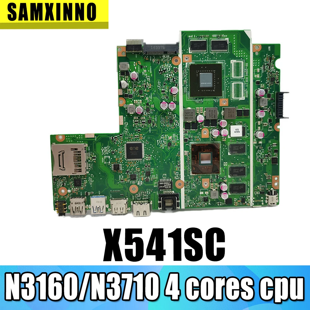 

X541SC материнская плата N3160/N3710 4 ядра процессор 4 Гб RAM REV2.0 для For Asus X541S X541SC материнская плата для ноутбука X541SC материнская плата Тест ОК