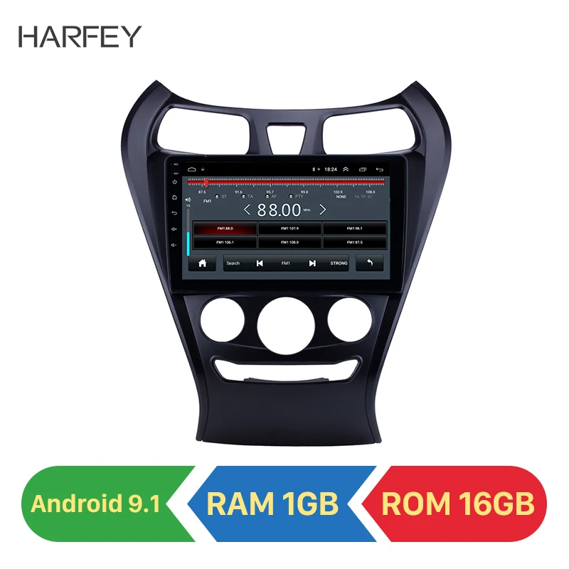 Автомагнитола Harfey 9 дюймов Android 1 для Hyundai EON 2012 с сенсорным HD экраном GPS навигацией