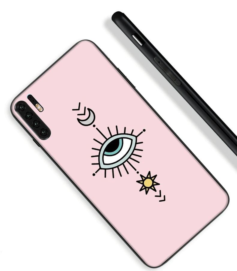 Сусального золота сглаза в Румяна чехол для телефона ТПУ Huawei Честь 20 Pro стиле 20-х г