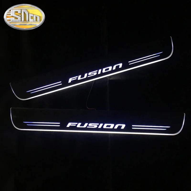 SNCN Автомобильный светодиодный дверной порог для Ford Fusion 2013 2018 2019 ультра тонкий
