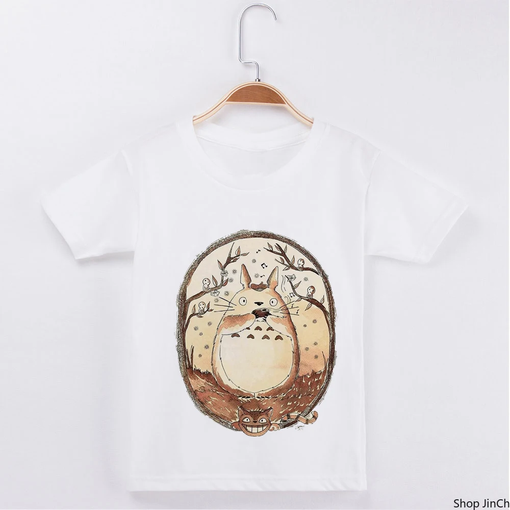 

Футболка с принтом кота, детская одежда, Забавная детская одежда, футболка для девочек и мальчиков, Волшебная мультяшная кавайная детская о...