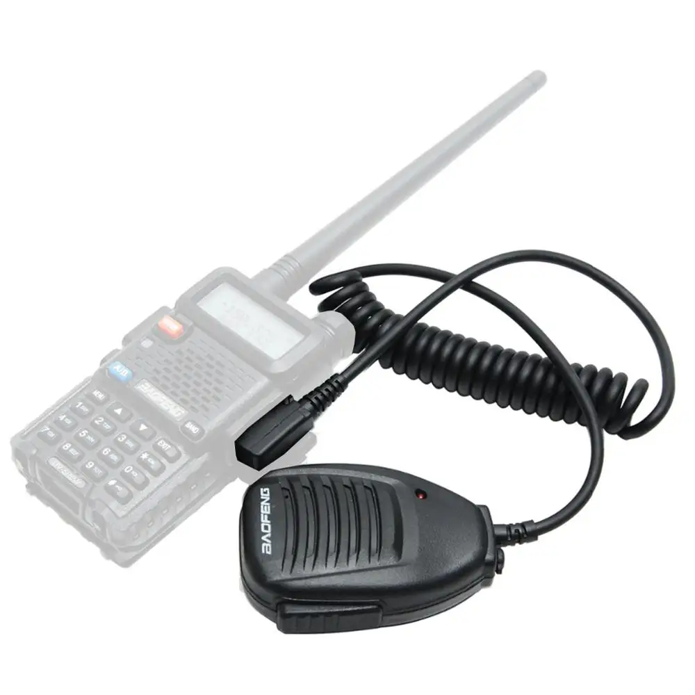 2 шт. Оригинальный Baofeng UV5R ручной микрофон Динамик для Портативный радио UV 5R BF 888S