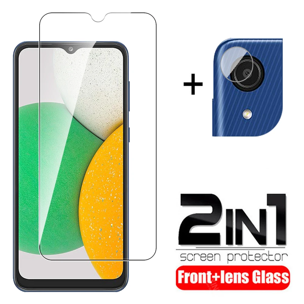 

Закаленное стекло 2 в 1 для Samsung Galaxy A03 Core 6,5 дюйма, Защита экрана для Samsung A 03 A03Core, объектив камеры, защитная пленка, крышка