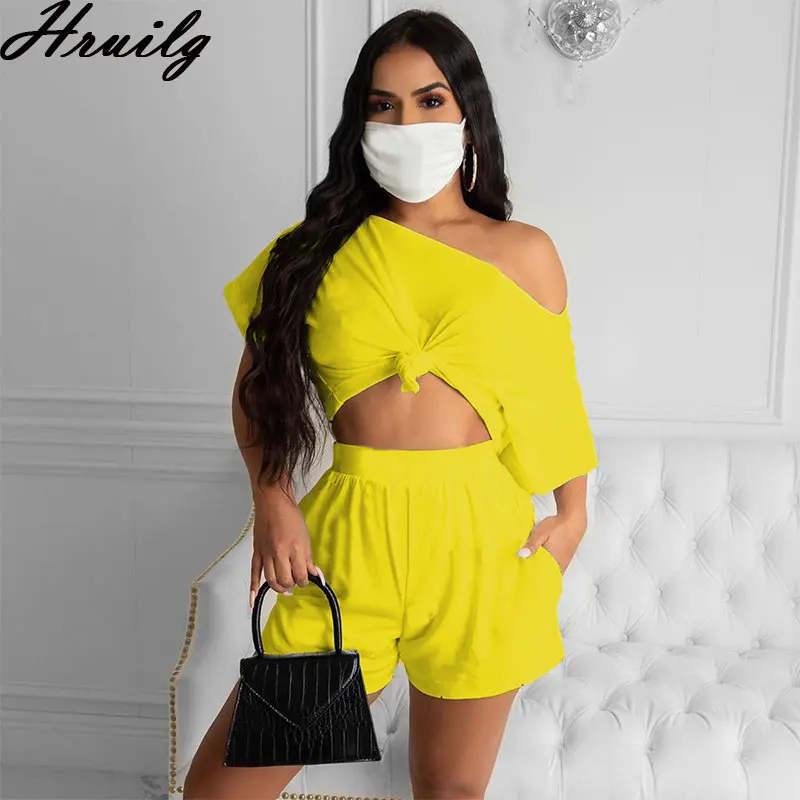 

Sweat Suits Women Matching Sets Short Leeve Solid Color Two Peice Set for Women Pullover Elastic Waist Fashion Women Clothing