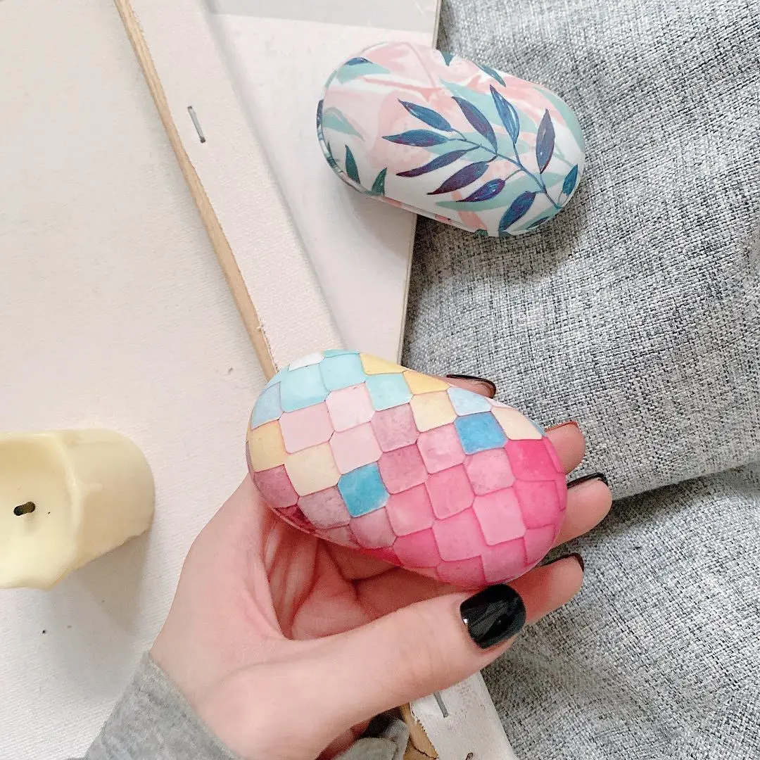 

For Samsung Galaxy Buds Plus Case Flower Scales Leaves Matte Hard PC Earphones Case For Galaxy buds Plus + Headset Protect Cover