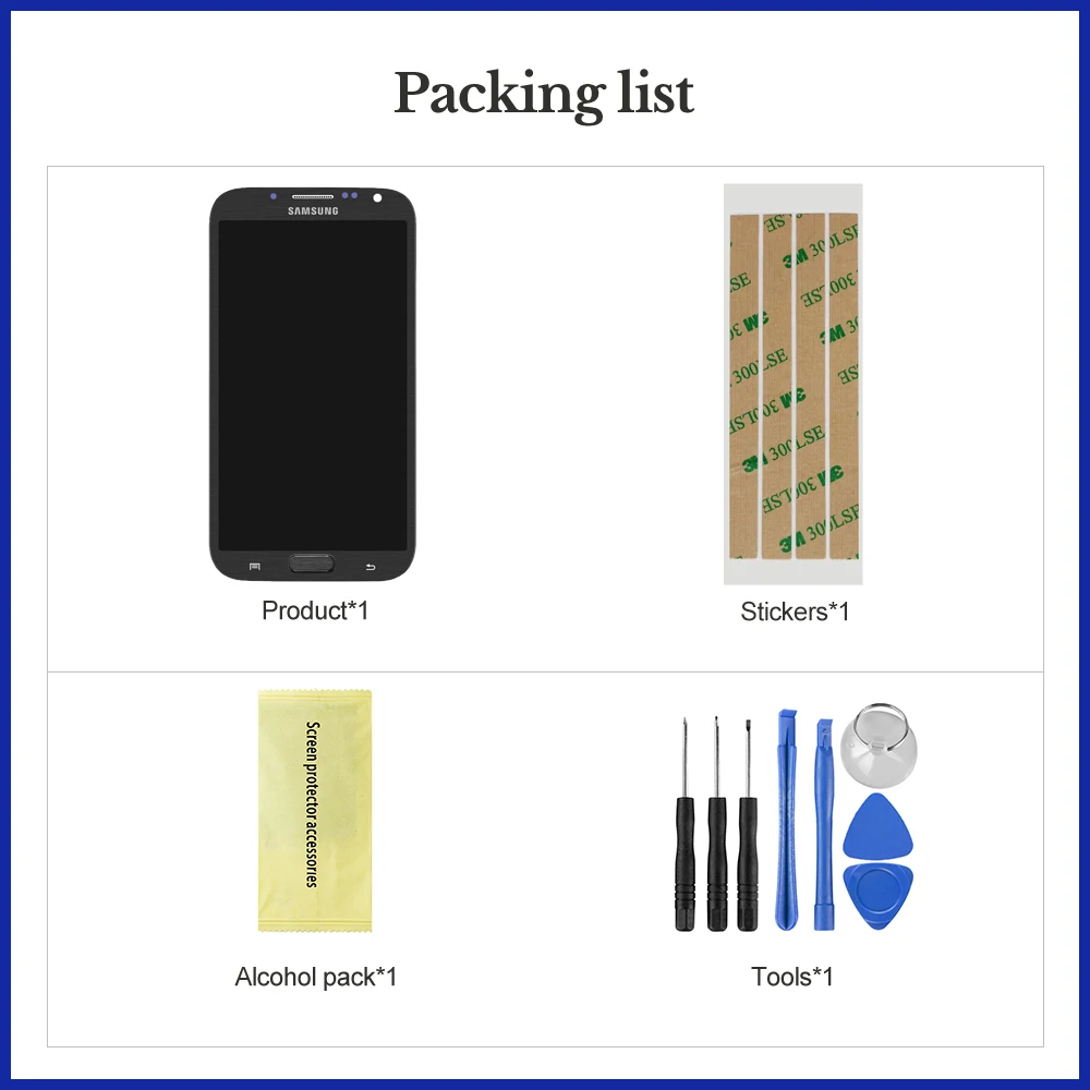 ЖК дисплей AMOLED 5 дюйма для Samsung Galaxy Note 2 Note2 N7100 N7105 T889 i317 i605 L900 экран с дигитайзером в