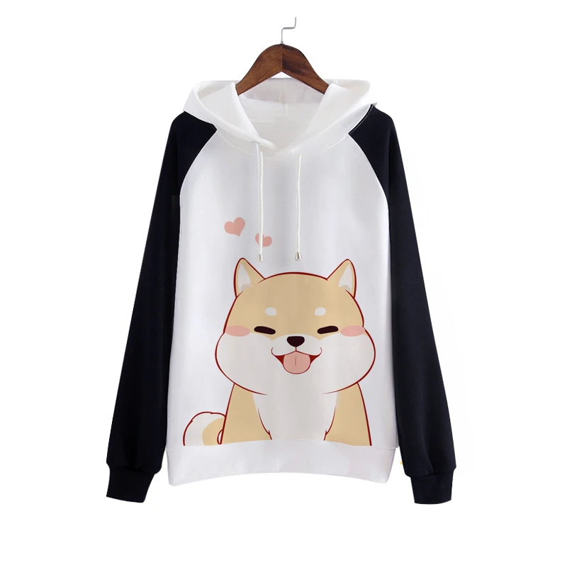 Японские толстовки Doge Kawaii Muco пуловеры Harajuku пальто одежда для косплея милые