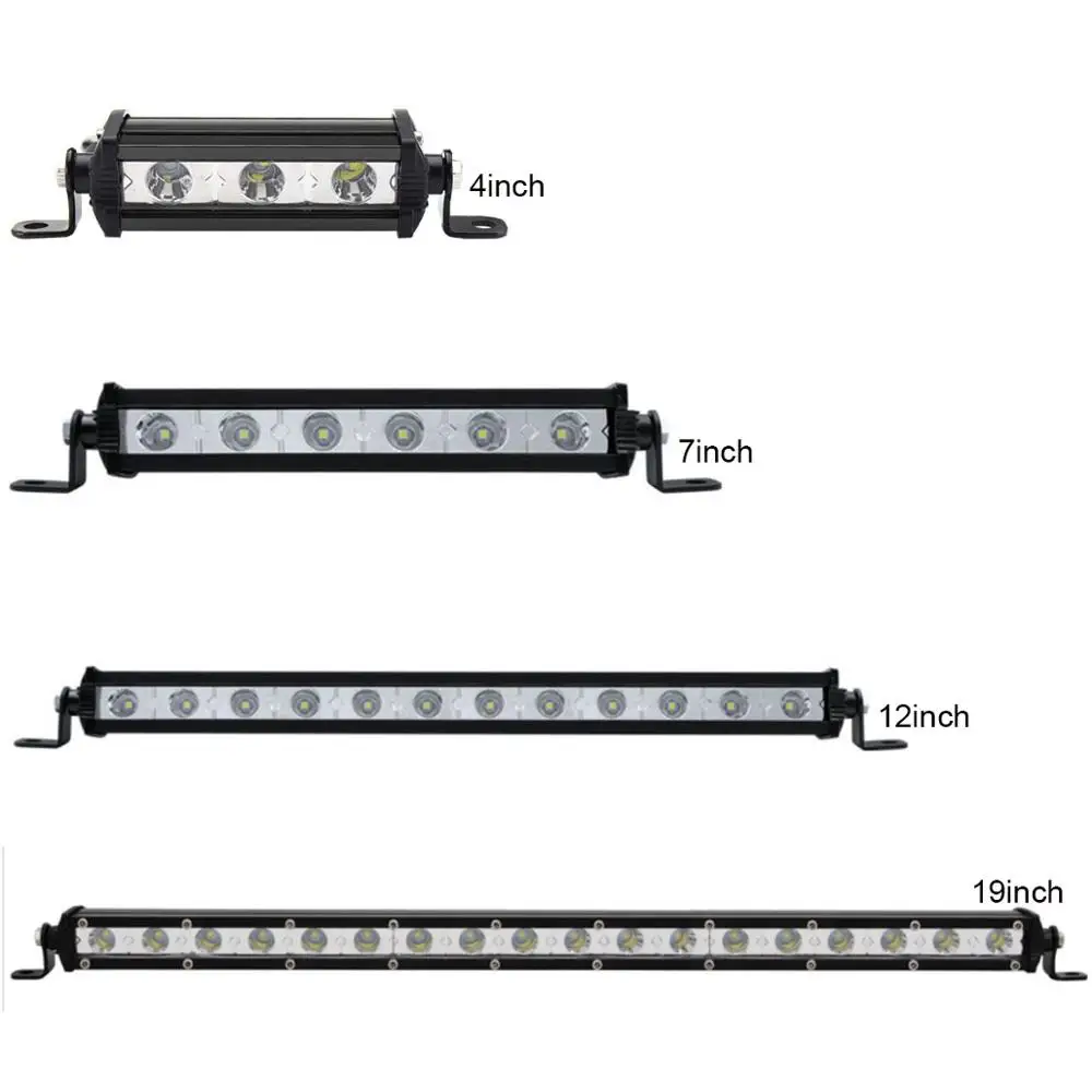 

SINGLE ROW OFFROAD LED WORK LIGHT BAR ULTRA THIN 12V 24V CAR TRUCK SUV WAGON TRAILER WAGON 4WD BUMPER AUXILIARY DRIVING LAMP