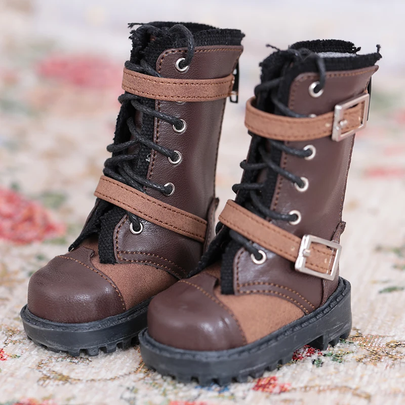 BJD куклы SD 1/4 очков женская обувь Коричневые Высокие сапоги с ремешком модная