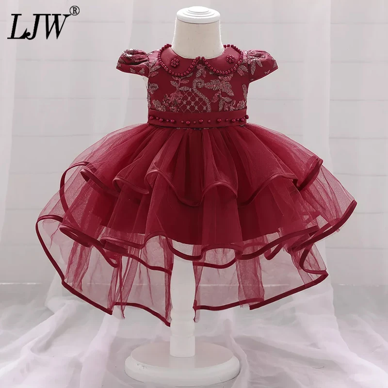 

С аппликацией и бусинами из тюля платье принцессы для девочек детское праздничное платье принцессы с пышными рукавами и цветочным принтом ...